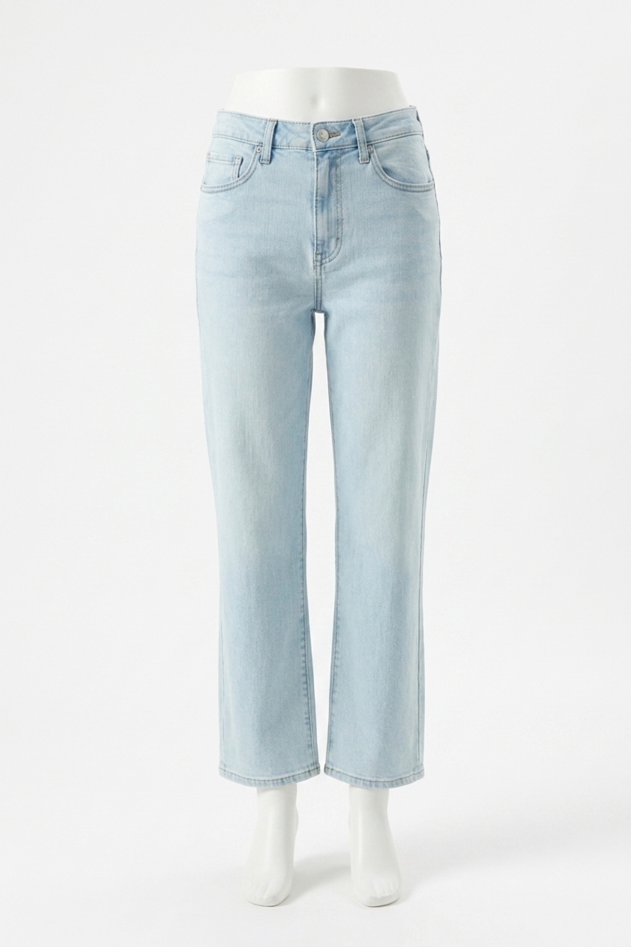 NEW DAZE pleaser high rise wide ankle jeans in detour